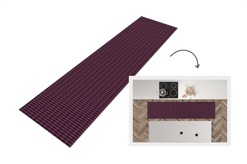 KitchenYeah© Küchenläufer 240x60 cm Anti Rutsch Matte Küche Küchenmatte Boden Kitchen Mat Läufer Waschbar rutschfest Waschbarer Waterproof Muster - Abstrakt - Vintage von KitchenYeah