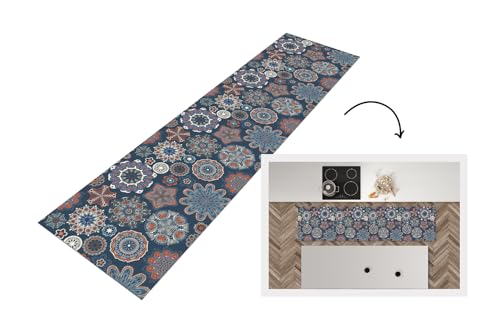 KitchenYeah© Küchenläufer 240x60 cm Antirutschmatte Küche Küchenmatte Kitchen Floor Mat Waschbar rutschfest Küchenbodenmatte Läufer Anti Rutsch Muster - Ornament - Verzierung von KitchenYeah