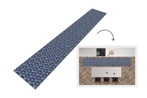 KitchenYeah© Küchenläufer 300x50 cm Anti Rutsch Matte Küche Küchenmatte Boden Kitchen Mat Läufer Waschbar rutschfest Waschbarer Waterproof Formen - Muster - Japanisch von KitchenYeah