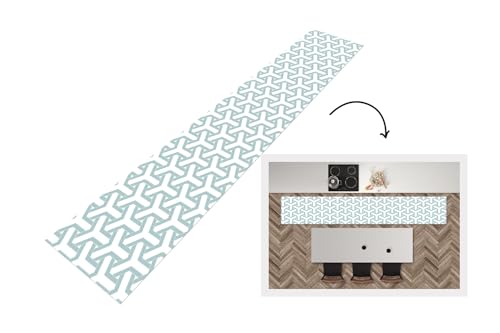 KitchenYeah© Küchenläufer 360x60 cm Anti Rutsch Matte Küche Küchenmatte Boden Kitchen Mat Läufer Waschbar rutschfest Waschbarer Waterproof Design - Linie - Muster von KitchenYeah