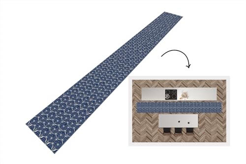 KitchenYeah© Küchenläufer 480x60 cm Anti Rutsch Matte Küche Küchenmatte Boden Kitchen Mat Läufer Waschbar rutschfest Waschbarer Waterproof Formen - Muster - Japanisch von KitchenYeah