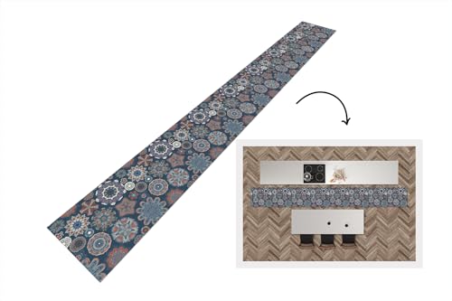 KitchenYeah© Küchenläufer 480x60 cm Antirutschmatte Küche Küchenmatte Kitchen Floor Mat Waschbar rutschfest Küchenbodenmatte Läufer Anti Rutsch Muster - Ornament - Verzierung von KitchenYeah