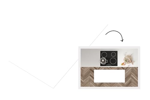 KitchenYeah© Läufer Küche 120x50 cm Küchenläufer Küchenmatte Waschbar rutschfest Kitchen Runner Antirutschmatten Matt Floor Waterproof Küchen Weiß - Farben - Neutral von KitchenYeah