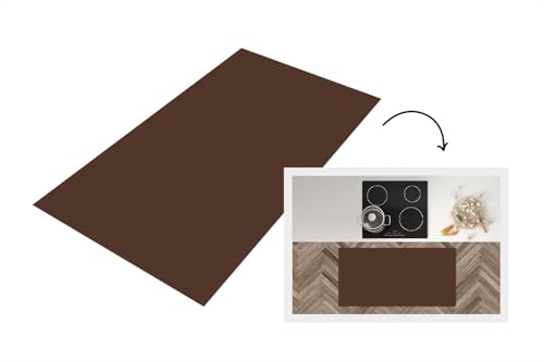 KitchenYeah© Läufer Küche 120x60 cm Küchenläufer Küchenmatte Waschbar rutschfest Kitchen Runner Antirutschmatten Matt Floor Waterproof Küchen Braun - Dunkel - Farben von KitchenYeah