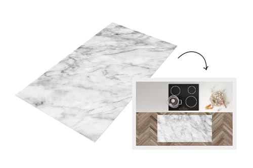 KitchenYeah© Läufer Küche 120x60 cm Küchenläufer Küchenmatte Waschbar rutschfest Kitchen Runner Antirutschmatten Matt Floor Waterproof Küchen Marmor - Stein - Muster von KitchenYeah