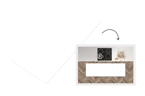 KitchenYeah© Läufer Küche 150x50 cm Küchenläufer Küchenmatte Waschbar rutschfest Kitchen Runner Antirutschmatten Matt Floor Waterproof Küchen Weiß - Farben - Neutral von KitchenYeah
