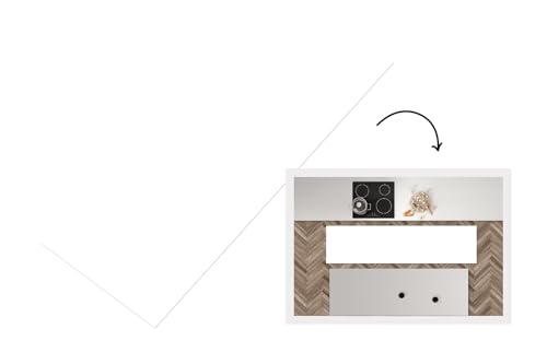 KitchenYeah© Läufer Küche 200x50 cm Küchenläufer Küchenmatte Waschbar rutschfest Kitchen Runner Antirutschmatten Matt Floor Waterproof Küchen Weiß - Farben - Neutral von KitchenYeah