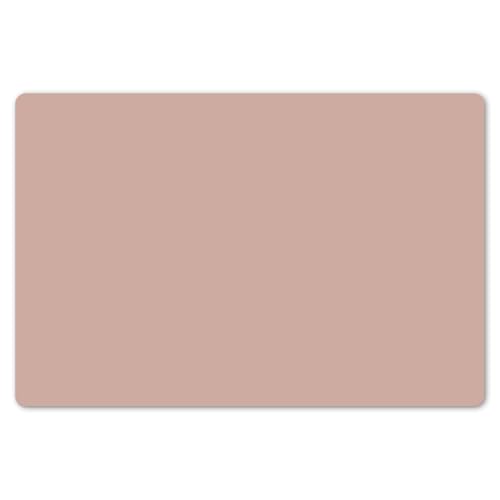 KitchenYeah© Platzsets Abwaschbar 6-Teilig 45x30 cm Tischsets Platzdeckchen Platzset Unterlage Tischset Esstisch Edle Tischunterlage Placemat Rosa - Palette - Einfarbig - Altrosa von KitchenYeah
