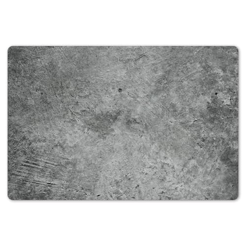 KitchenYeah© Platzsets Abwaschbar 6er Set 45x30 cm Tischsets Platzdecken Platzset Tischset Esstisch Tischuntersetzer Unterlagen rutschfest Beton - Maserung - Schiefer - Grau von KitchenYeah