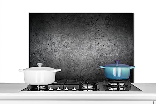 KitchenYeah© Spritzschutz Küchenrückwand Platte Küche Deko Aluminium Platte Spritzschutz Küchenwand WandverkleidungBeton - Grau - Retro - Zement - Structure - 90x60 cm von KitchenYeah