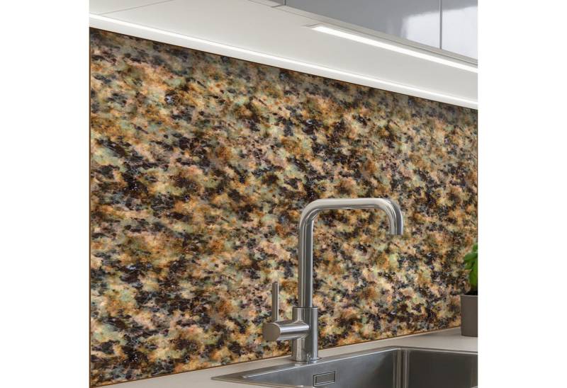 KitchenYeah Küchenrückwand selbstklebend Granit - Farbe - Braun, (1-tlg), Spritzschutz, Küche, Rückwand, Küchenwand, Küchenfront, 80x60 cm von KitchenYeah