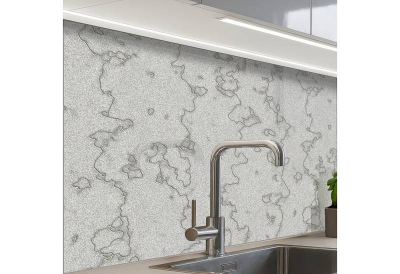KitchenYeah Küchenrückwand selbstklebend Grau - Wand - Linien, (1-tlg), Spritzschutz, Küche, Rückwand, Küchenwand, Küchenfront, 80x60 cm von KitchenYeah