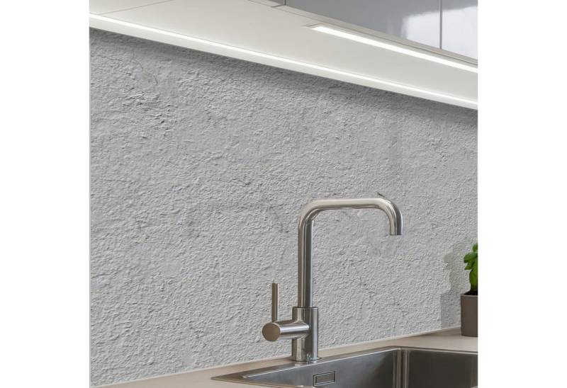 KitchenYeah Küchenrückwand selbstklebend Hell - Grau - Wand, (1-tlg), Spritzschutz, Küche, Rückwand, Küchenwand, Küchenfront, 80x60 cm von KitchenYeah