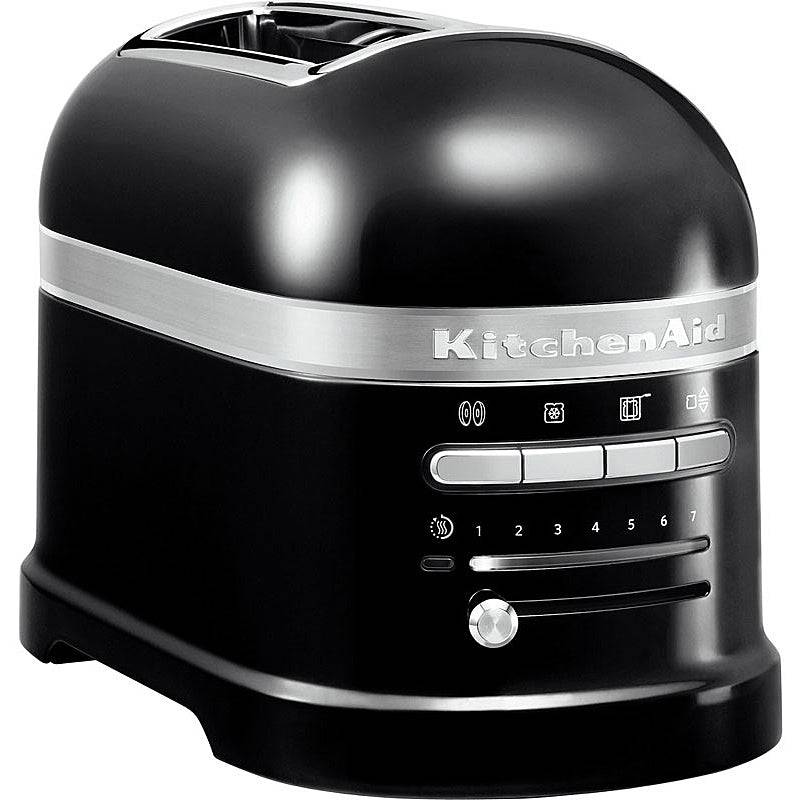 KitchenAid Artisan Toaster 2 Scheiben – Onyx Schwarz 5KMT2204EOB inkl. Sandwichzange von Kitchenaid