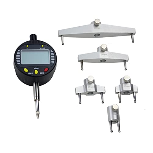 Kitegrese Elektronisches digitales Radiusmessgerät, 0,2"-27,5"/5mm-700 mm, kann den Außen- und Innenradius von Bögen sowie die Tiefen- und Schrittmessung sowie die Umrechnung von Zoll/Metrisch messen von Kitegrese