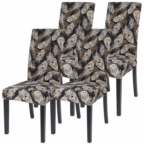 Kitegrese Stretch-Stuhlhussen für Esszimmerstühle, Stuhlschutz mit universeller Passform für den Schutz von Wohndekorationsmöbeln, waschbar und staubdicht(C,4) von Kitegrese