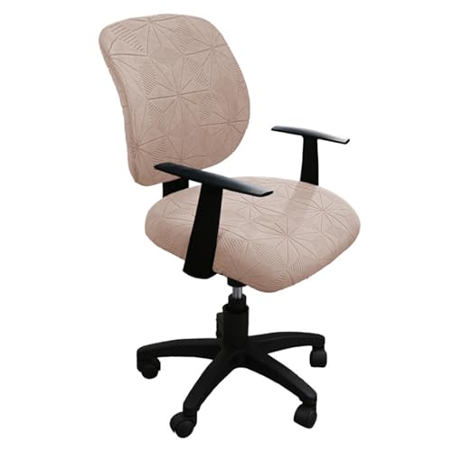 Kitegrese Stuhlhussen-Set für Computer-Bürostühle, universeller, dehnbarer Schutzbezug für Schreibtischstühle für Chef-Drehstühle(Khaki) von Kitegrese