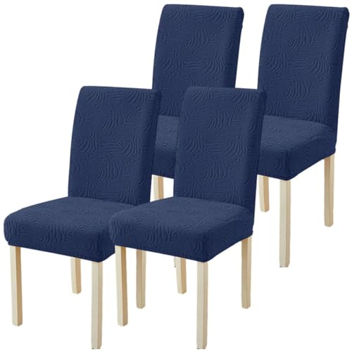 Kitegrese Stuhlhussen für Esszimmerstühle, elastische, abnehmbare und waschbare Stuhlschutzbezüge für das Bankett im Esszimmer(G,4) von Kitegrese