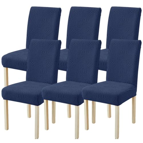 Kitegrese Stuhlhussen für Esszimmerstühle, elastische, abnehmbare und waschbare Stuhlschutzbezüge für das Bankett im Esszimmer(G,6) von Kitegrese