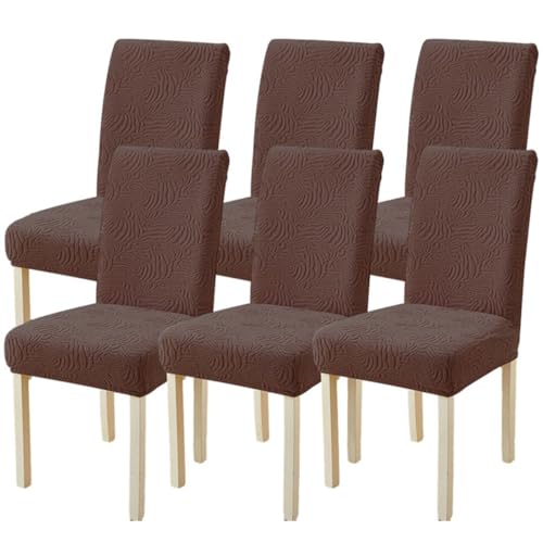 Kitegrese Stuhlhussen für Esszimmerstühle, elastische, abnehmbare und waschbare Stuhlschutzbezüge für das Bankett im Esszimmer(H,6) von Kitegrese