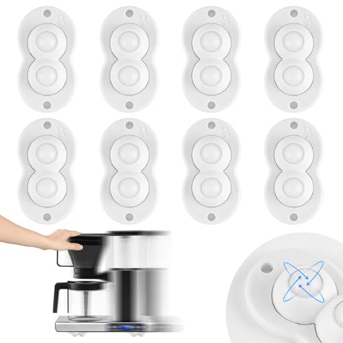Kleine Rollen für Küchengeräte Selbstklebende Rollen Möbel Kugelrollen Kleberollen für Kaffeemaschine 8 Stück (Enthält nur der Kleine Rollen) von Kitnelw