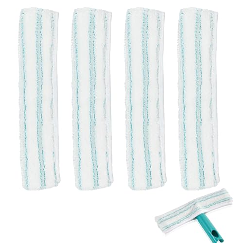 Fenstersauger Ersatzbezug für Leifheit Fenstersauger Zubehör Ersatzmikrofaser Wischbezug Kompatibel mit Leifheit Window Washer M 4 Stück von Kitnelw