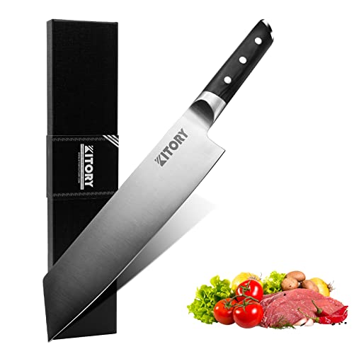 Kitory Kiritsuke Kochmesser, Küchenmesser mit 20cm Extrem Scharf Klinge, Profi Chefmesser mit Pakkaholzgriff und Premium Geschenkbox, Deutschem hochwertigem Edelstahl von Kitory