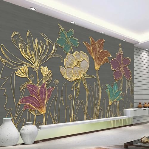 Fototapete Schlafzimmer 3D Bunte Blumen Abnehmbares Wandposter,Hintergrund,Dekorative Kunst Für Wohnzimmer,Schlafzimmer 200x140cm Fototapete Schlafzimmer 3D Bunte Blumen Abnehmbares Wandposter,Hintergrund,Dekorative Kunst Für Wohnzimmer,Schlafzimmer 200x140cm von Kitquiver