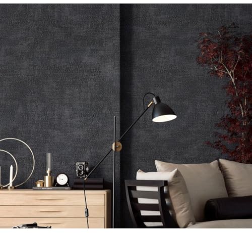 Kitquiver Dunkelgrau Vliestapete Leinenverdickungvliestapete Für Wohnzimmer/Schlafzimmer,Hintergrund 0.53x10m Kitquiver Dunkelgrau Vliestapete Leinenverdickungvliestapete Für Wohnzimmer/Schlafzimmer,Hintergrund 0.53x10m von Kitquiver