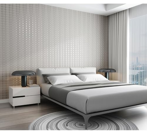 Kitquiver Hellgrau Vliestapete Geometrisches Gittervliestapete 3D,Minimalistischer Hintergrund Für Wohnzimmer,Schlafzimmer,Küche 0.53x10m Kitquiver Hellgrau Vliestapete Geometrisches Gittervliestapete 3D,Minimalistischer Hintergrund Für Wohnzimmer,Schlafzimmer,Küche 0.53x10m von Kitquiver