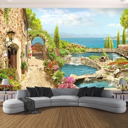 Kitquiver Tapete 3D Effekt 3D Garten- Und Seenlandschaft 3D-Tapete,Selbstklebend,Wandbild,Deckendekoration,Aufkleber,Wandkunst 300x210cm Kitquiver Tapete 3D Effekt 3D Garten- Und Seenlandschaft 3D-Tapete,Selbstklebend,Wandbild,Deckendekoration,Aufkleber,Wandkunst 300x210cm von Kitquiver