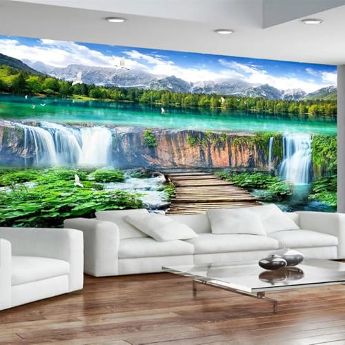 Kitquiver Tapete 3D Effekt 3D Wasserfall Landschaft Holzbrücke 3D-Tapete,Selbstklebend,Wandbild,Deckendekoration,Aufkleber,Wandkunst 300x210cm Kitquiver Tapete 3D Effekt 3D Wasserfall Landschaft Holzbrücke 3D-Tapete,Selbstklebend,Wandbild,Deckendekoration,Aufkleber,Wandkunst 300x210cm von Kitquiver