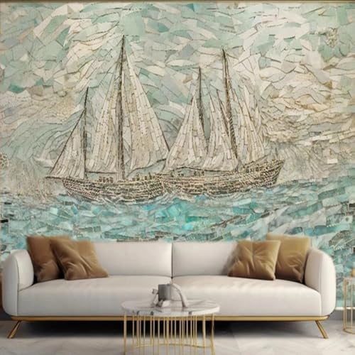 Kitquiver Wall Painting 3D Abstraktes Segelboot Auf Dem Meer 3D-Tapete,Selbstklebend,Wandbild,Deckendekoration,Aufkleber,Wandkunst 350x245cm Kitquiver Wall Painting 3D Abstraktes Segelboot Auf Dem Meer 3D-Tapete,Selbstklebend,Wandbild,Deckendekoration,Aufkleber,Wandkunst 350x245cm von Kitquiver
