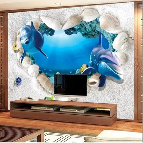 Kitquiver Wall Painting 3D Cartoon Strand Delphin Tier 3D-Großes Wandbild,Ablösbar,Wanddekoration Für Esszimmer,Schlafzimmer,Wohnzimmer 350x245cm Kitquiver Wall Painting 3D Cartoon Strand Delphin Tier 3D-Großes Wandbild,Ablösbar,Wanddekoration Für Esszimmer,Schlafzimmer,Wohnzimmer 350x245cm von Kitquiver