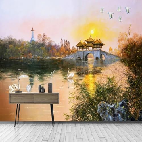 Kitquiver Wall Painting 3D Ölgemälde Einer Seelandschaft Wandbild,3D-Effekt,Dekorationstapete,Wohnzimmer 350x245cm Kitquiver Wall Painting 3D Ölgemälde Einer Seelandschaft Wandbild,3D-Effekt,Dekorationstapete,Wohnzimmer 350x245cm von Kitquiver
