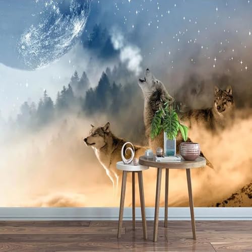 Kitquiver Wall Painting 3D Wolf,Tier Und Planet Tapete,Wandbild,Selbstklebend,Markttapete 350x245cm Kitquiver Wall Painting 3D Wolf,Tier Und Planet Tapete,Wandbild,Selbstklebend,Markttapete 350x245cm von Kitquiver