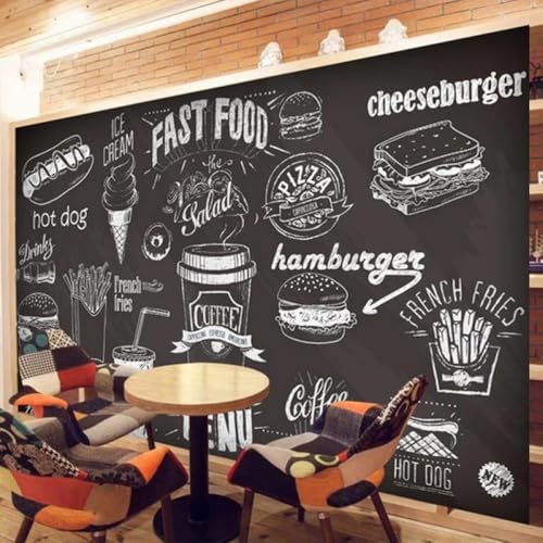 Selbstklebende Fototapete 3D Tafel Essen Fast Food Tapete,Wandbild,Selbstklebend,Markttapete 250x175cm Selbstklebende Fototapete 3D Tafel Essen Fast Food Tapete,Wandbild,Selbstklebend,Markttapete 250x175cm von Kitquiver