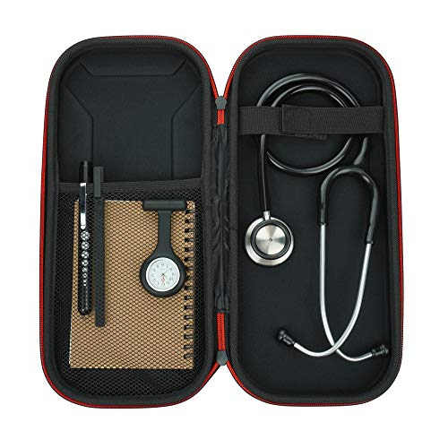 Stethoskop-Bundle-Kit | inklusive Doppelkopf-Stethoskop, Taschenlampe, Hartschalenstethoskop-Etui, Stift und A6-Notizblock | Für Krankenschwestern, Medizinstudenten von Kits of Medicine