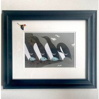 Mid Century 1950 - Charley Harper Murrenvögel Wandkunst Geschenk Mid Century 1950 - Charley Harper Murrenvögel Wandkunst Geschenk von KitschKara