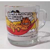 1978 Mcdonalds Garfield & Odie Glas Kaffeetasse Inklusive Kostenloser Versand von KitschyCollection