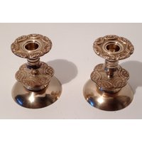 2 Vintage-Set Kerzenständer Aus Messing von KitschyCollection