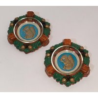 Vintage Syroco Eichhörnchen Zigarette Aschenbecher Handbemalt 2 Wird Separat Verkauft von KitschyCollection