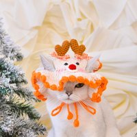 Freudige Geweih Gehäkelte Reindeer Haustier Hut Für Festliche Pelz Freude von KittenArtCrochet