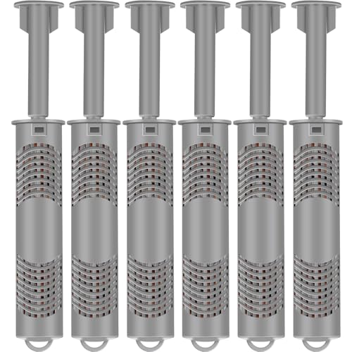 Kittmip 6 Pcs Hot Tub Mineral Stick Silver Ion Hot Tub Mineral Cartridge Hot Tub Sanitizer Hot Tub Accessories Pool and Spa Replacement Parts for Spa Hot Tub, Grey von Kittmip