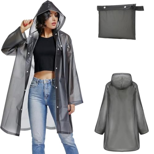 KituT Ponchos de Pluie Réutilisables, Veste de Pluie de Boulonnage de Voyage, imperméable d'Wergence Ponchos Imperméable Léger Pour Hommes et Femmes Avec Capuche et Manches KituT Ponchos de Pluie Réutilisables, Veste de Pluie de Boulonnage de Voyage, imperméable d'Wergence Ponchos Imperméable Léger Pour Hommes et Femmes Avec Capuche et Manches von KituT