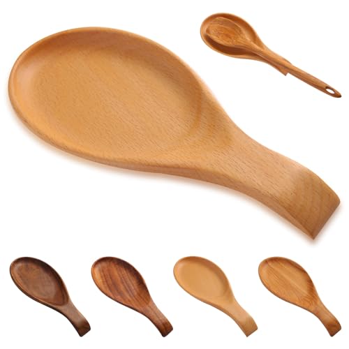 Löffelablage aus Buche für die Küche, Kochlöffelablage, Holz Löffelablage,glatter Holzlöffelhalter für Herd, perfekter Halter für Spatel, Löffel, Zange und mehr (Buche, L) von Kityemo