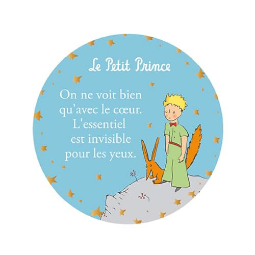 KIUB Decorative Magnet The Little Prince with The Fox on his Planet (55mm) von KIUB