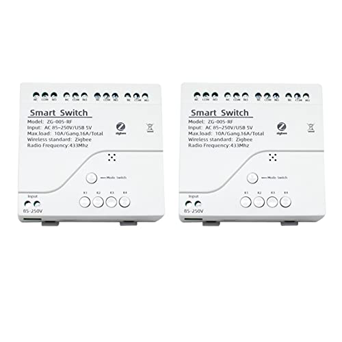 Kiudduy 2X 4CH Zigbee Smart Light Switch Modul AC 85-250V RF433 Empfangen 10A Relais Arbeiten von Kiudduy