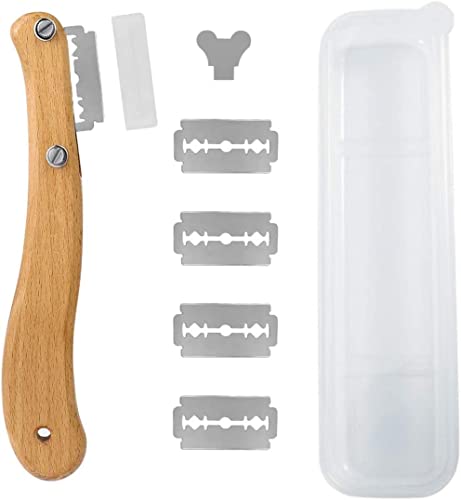 Brot Schneide Werkzeug,Bäckermesser,Teig Rasiermesser,Baguettemesser 1 Messerset und 5 Klingen Brot Scoring Cutter zum Einschneiden von Baguette Gebogene Brotmesser Ritzmesser von Kiuiom