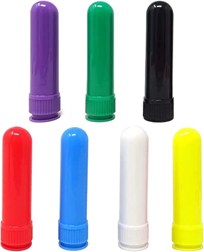 Kiuiom Essential Oil Tubes,Aromatherapy Tubes,Flasche ätherischem Öl,Aromatherapy Inhalers,Nasal Inhaler 7pc Tuben für ätherische Öle for DIY Aromatherapy Refillable Mini-Probenflaschen von Kiuiom